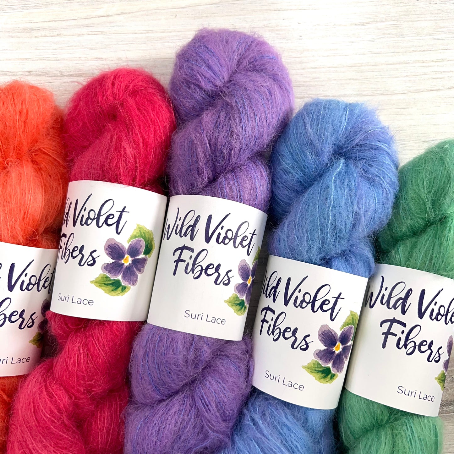 Wild Violet Fibers Suri Lace