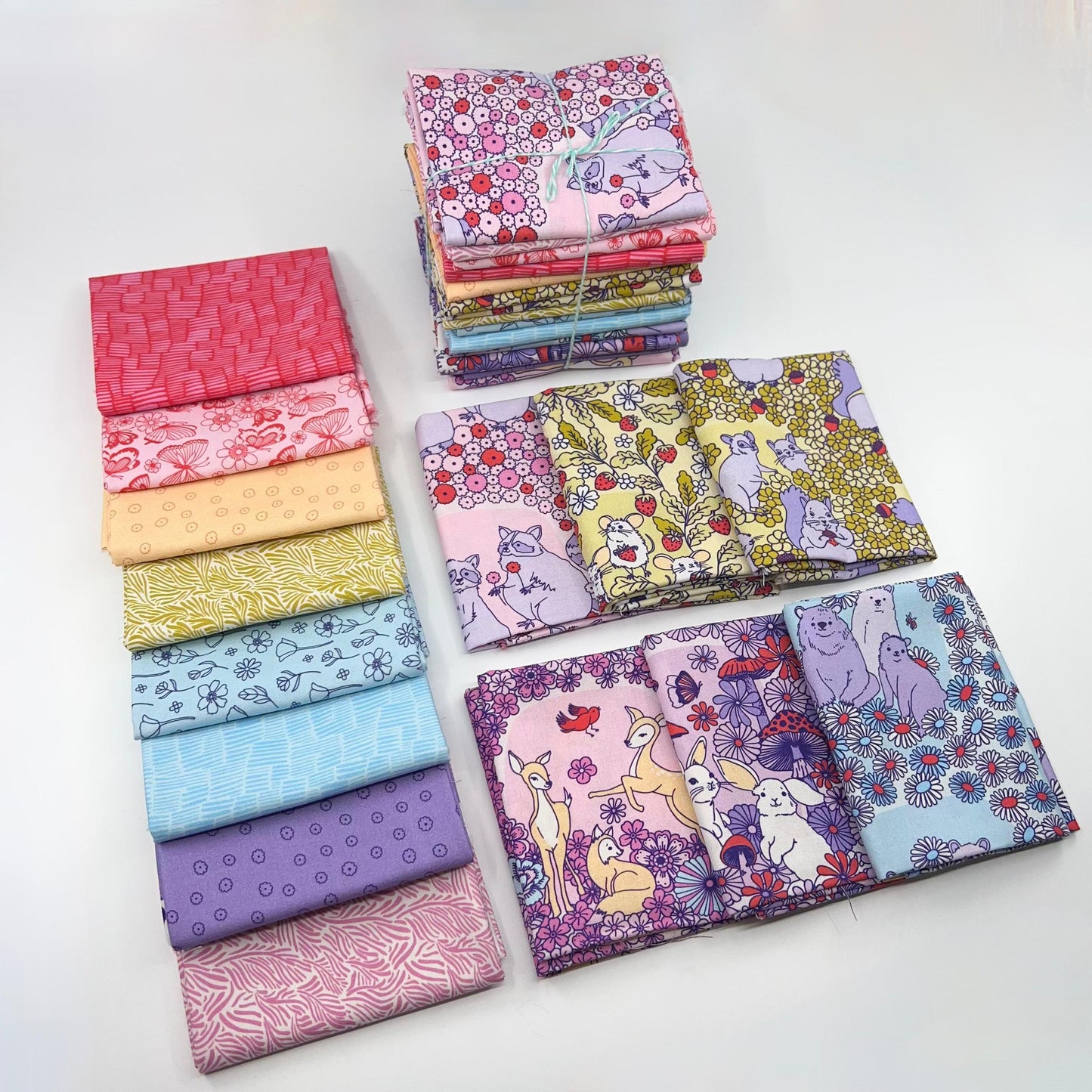 Cloud9-Fat Quarter Bundle of Forest Friends (14 Pieces)-fat quarters-gather here online
