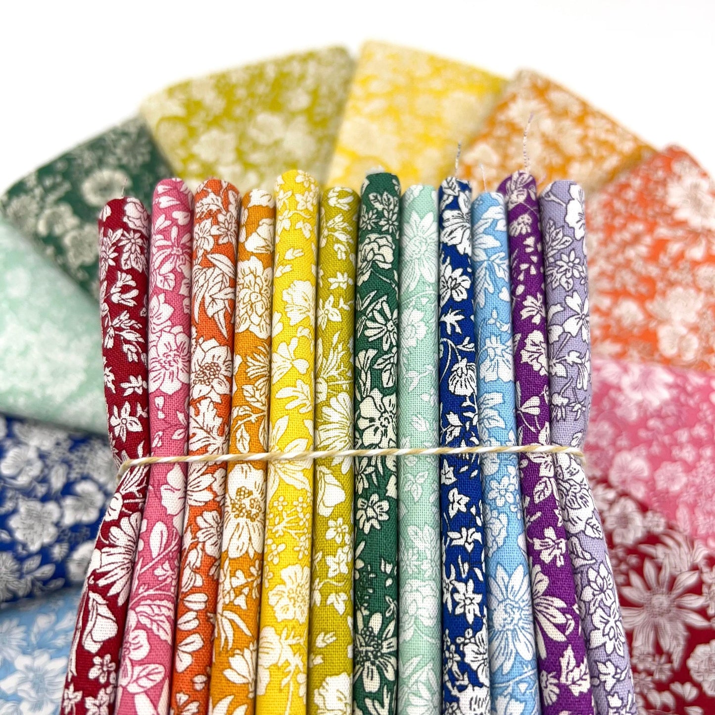 Fat Quarter Bundle of Rainbow Emily Belle (12 Pieces)