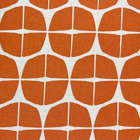 Kokka-Sourdough Orange on Cotton/Linen Canvas-fabric-gather here online