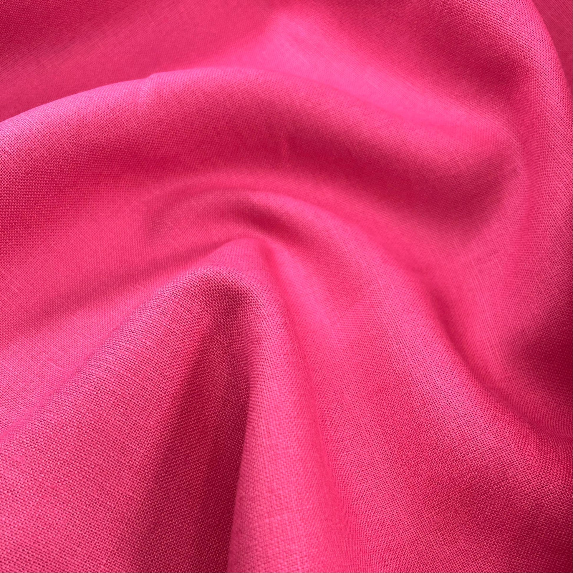 Lino Textil-Nevada Linen Fuschia-fabric-gather here online