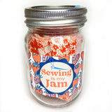 Keller Design Co.-Sewing is My Jam Jar Embroidery Kit - Red Strawberry-embroidery kit-gather here online