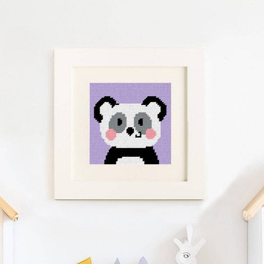 Unwind Studio-Pepper the Panda - Needlepoint Kit for Kids-xstitch kit-gather here online