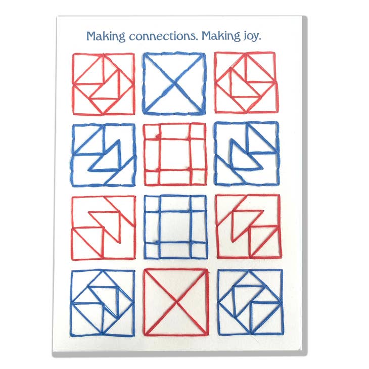 Keller Design Co.-Making Connections Quilt Paper Embroidery Kit-embroidery kit-gather here online