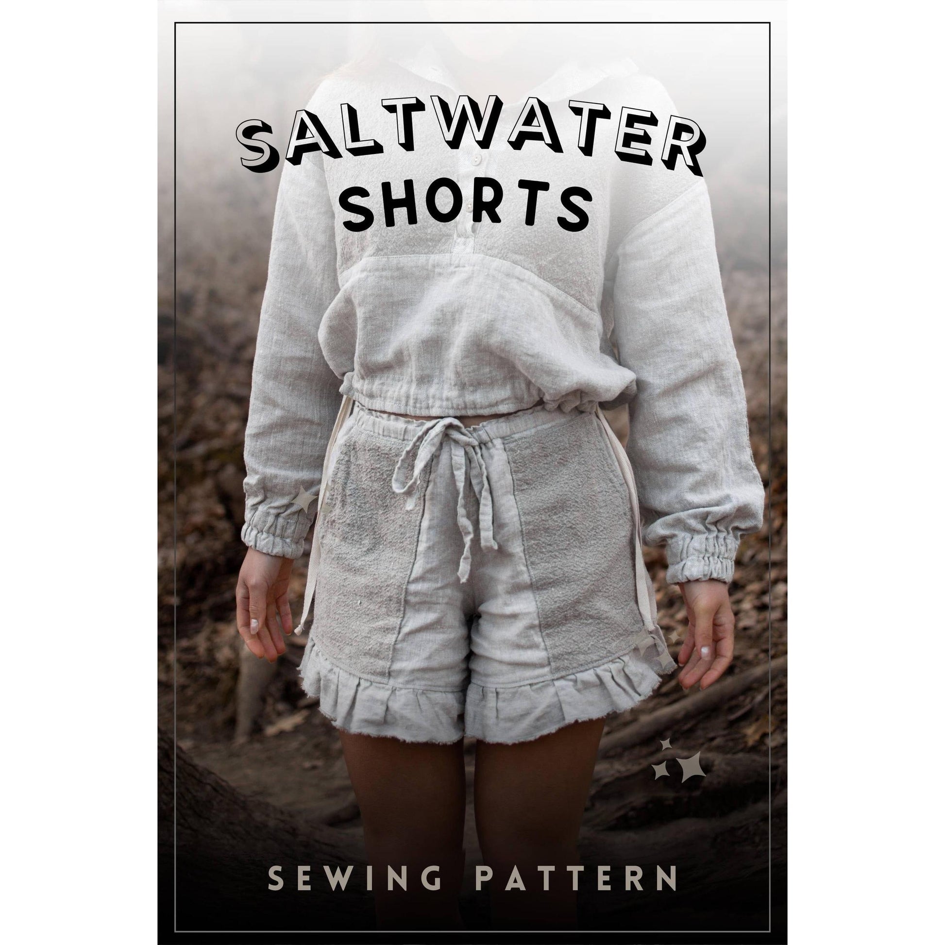 Charlie Darwin Textiles-Saltwater Shorts Pattern-sewing pattern-gather here online