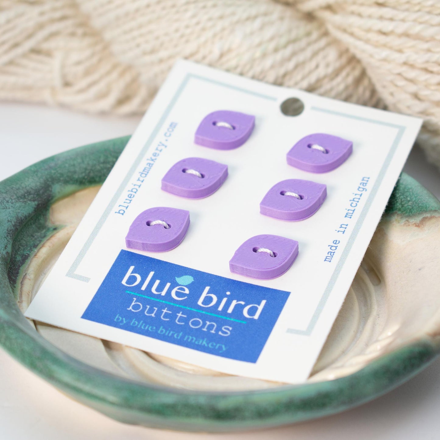 Blue Bird Makery-12mm Midcentury Petal Buttons-button-Grape-gather here online