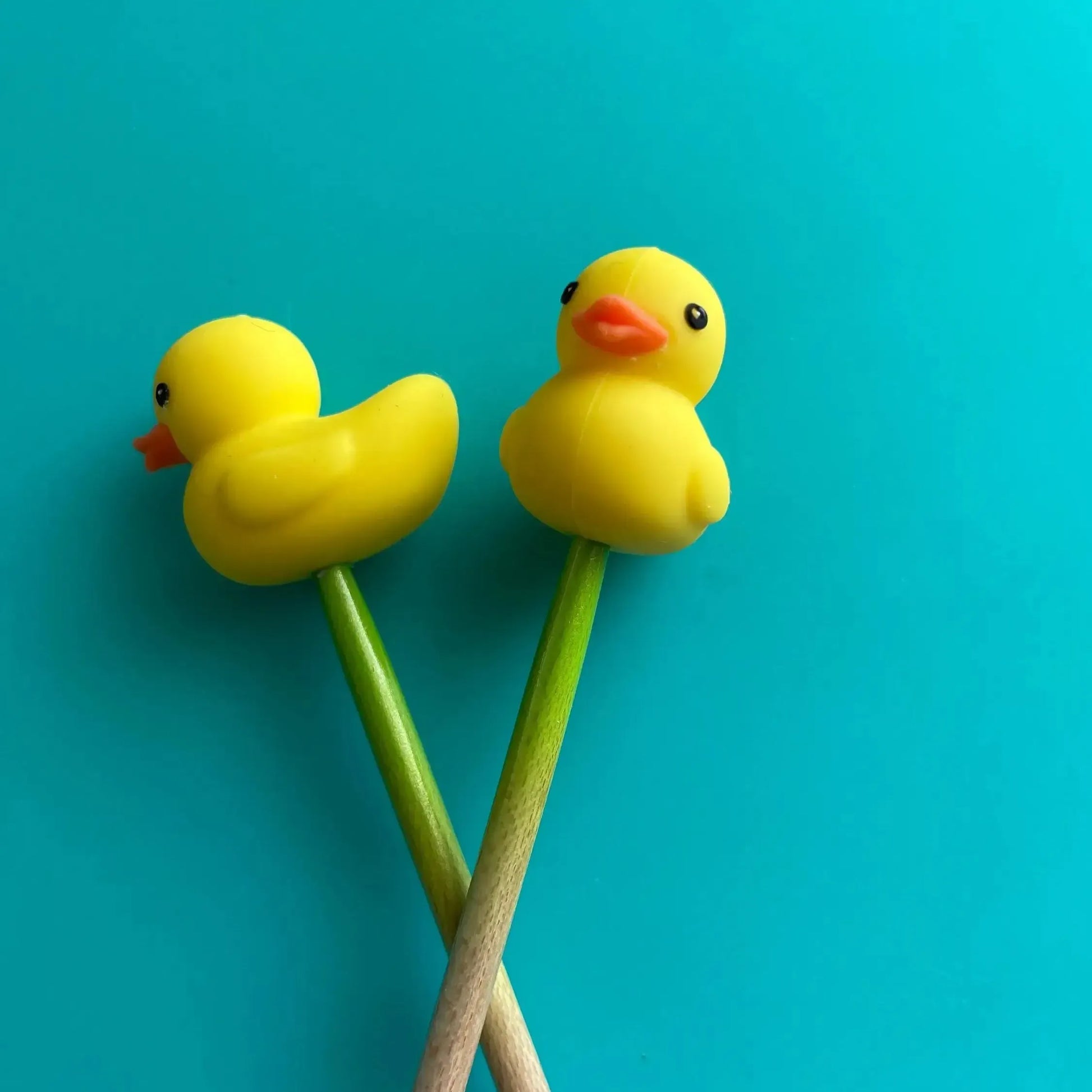 Comma Craft Co-Yellow Rubber Duck Knitting Needle Point Protectors-knitting notion-gather here online