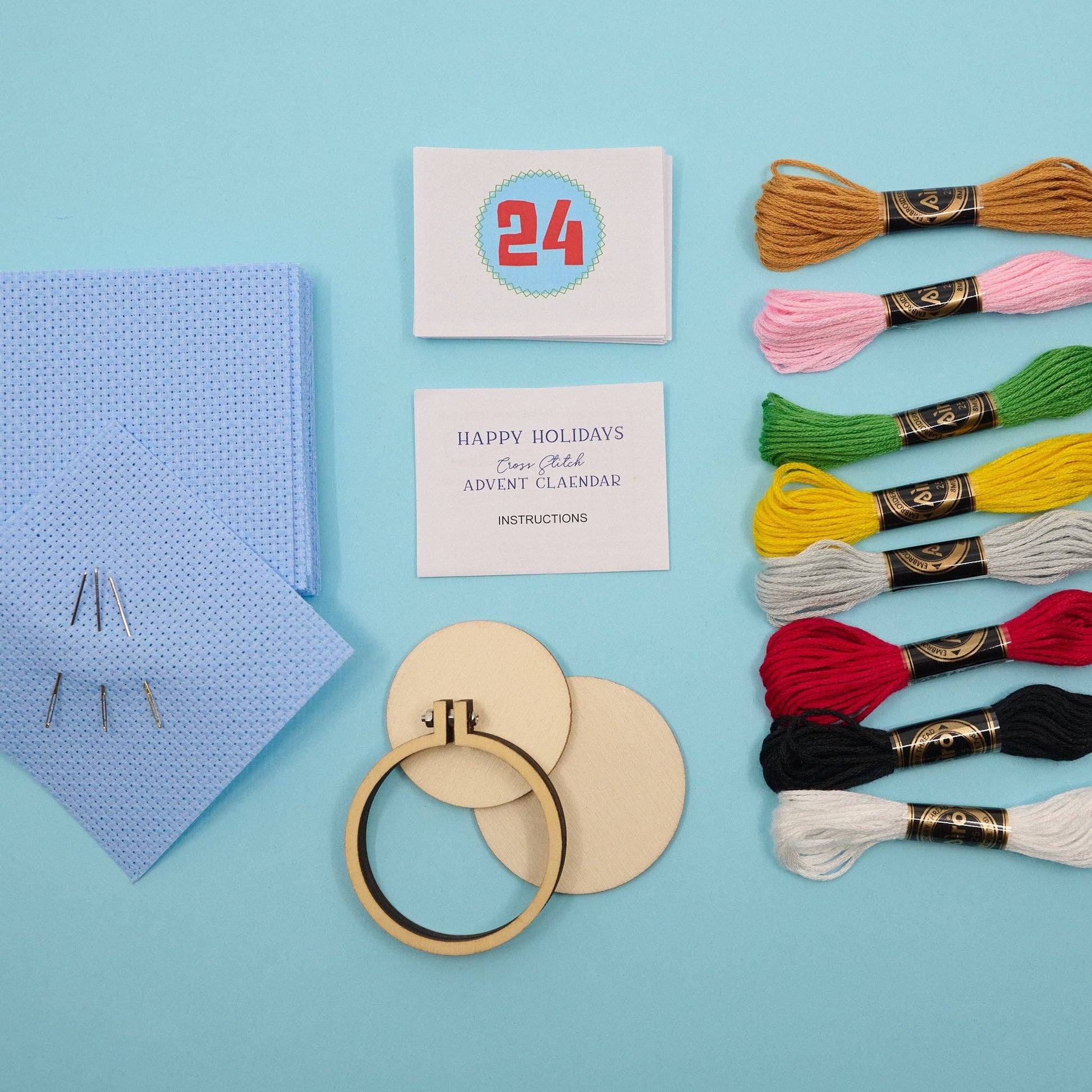 Marvling Bros Ltd-Happy Holidays Cross Stitch Advent Calendar-xstitch kit-gather here online