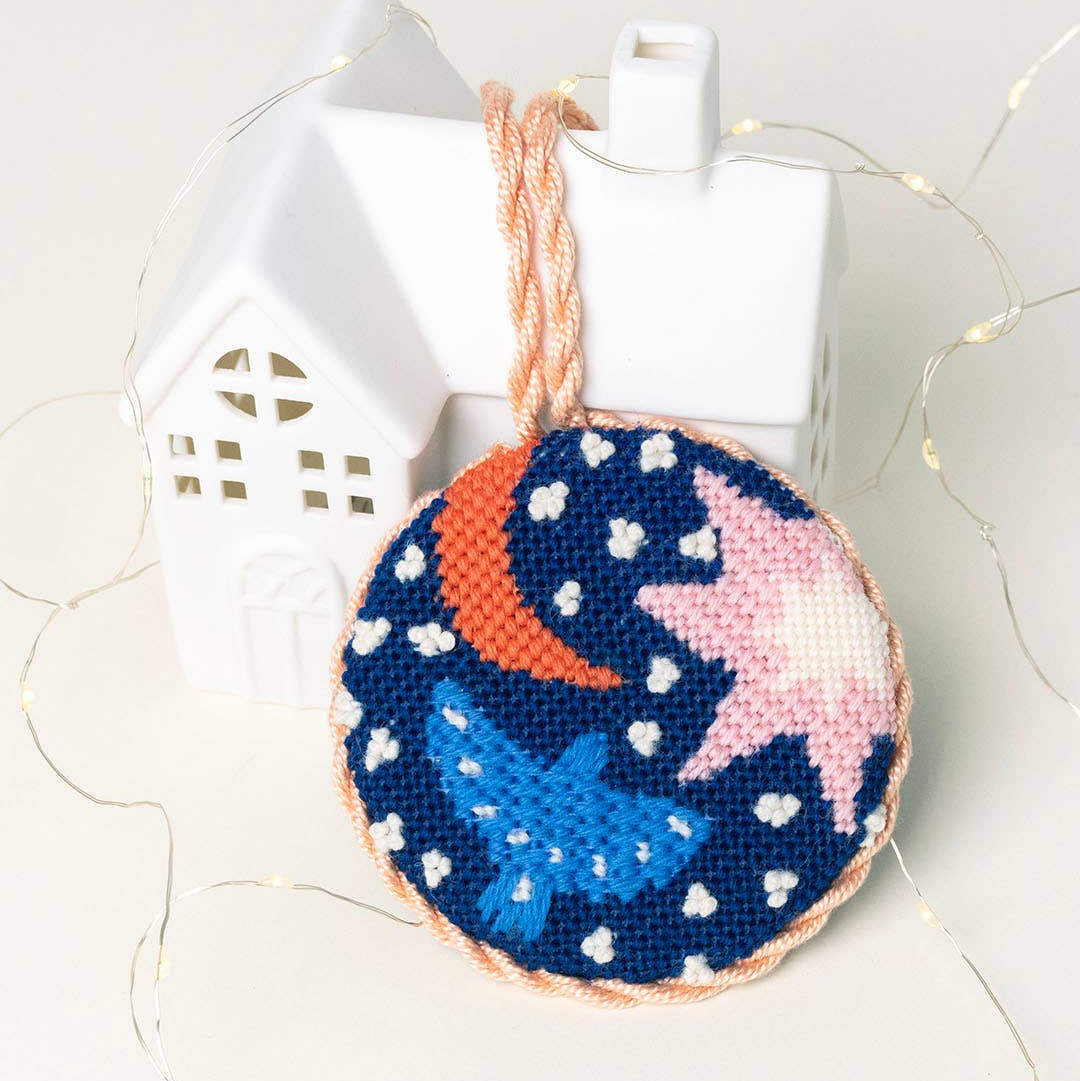 Christmas Night Needlepoint Ornament Kit
