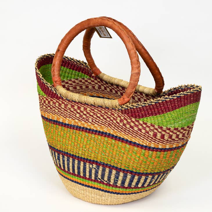 Gitzell-Small U-Shopper Grocery Tote Basket-accessory-gather here online