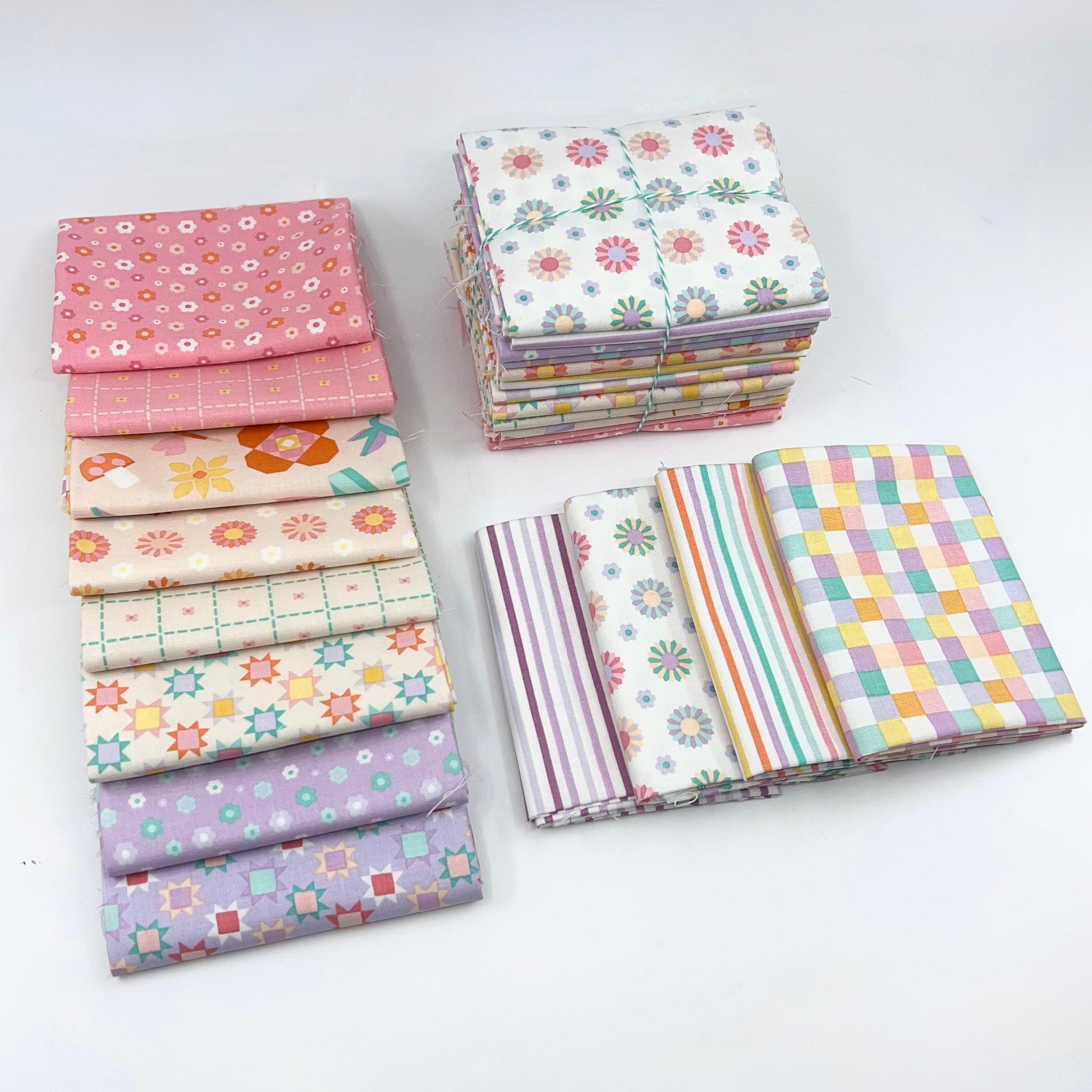 Riley Blake Designs-Fat Quarter Bundle of Patchwork (12 Pieces)-fat quarters-gather here online