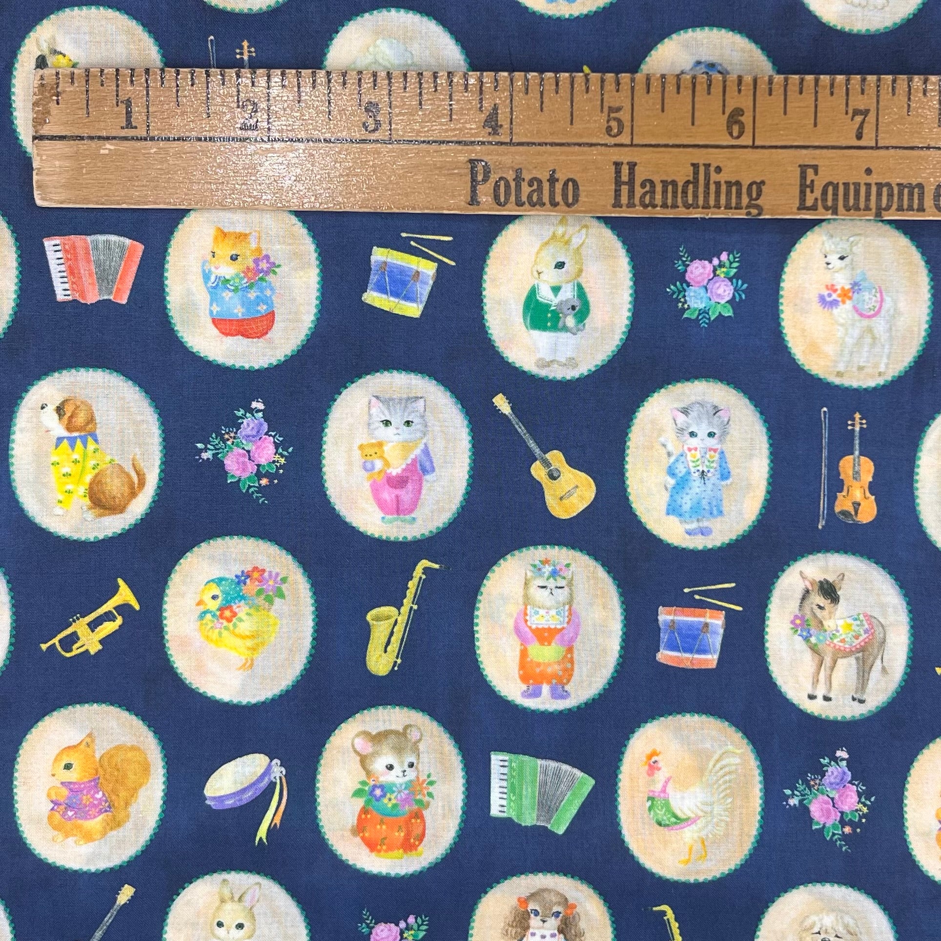 Hokkoh-Critter Cameos on Cotton Lawn-fabric-gather here online