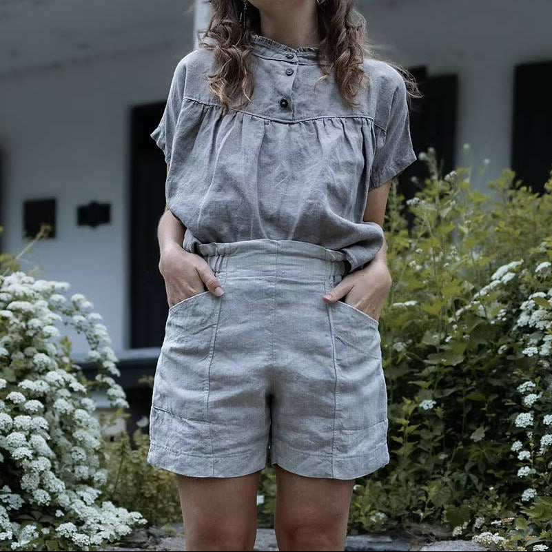 Charlie Darwin Textiles-Olene Pants Pattern-sewing pattern-gather here online