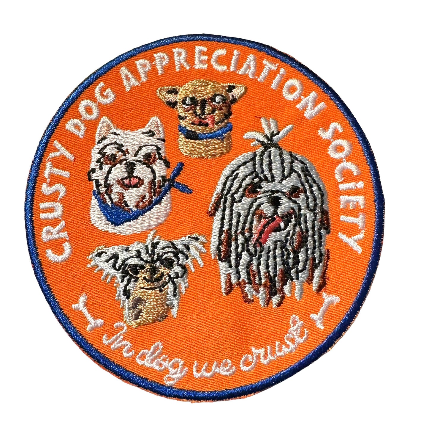 Crusty Dog Iron-On Patch