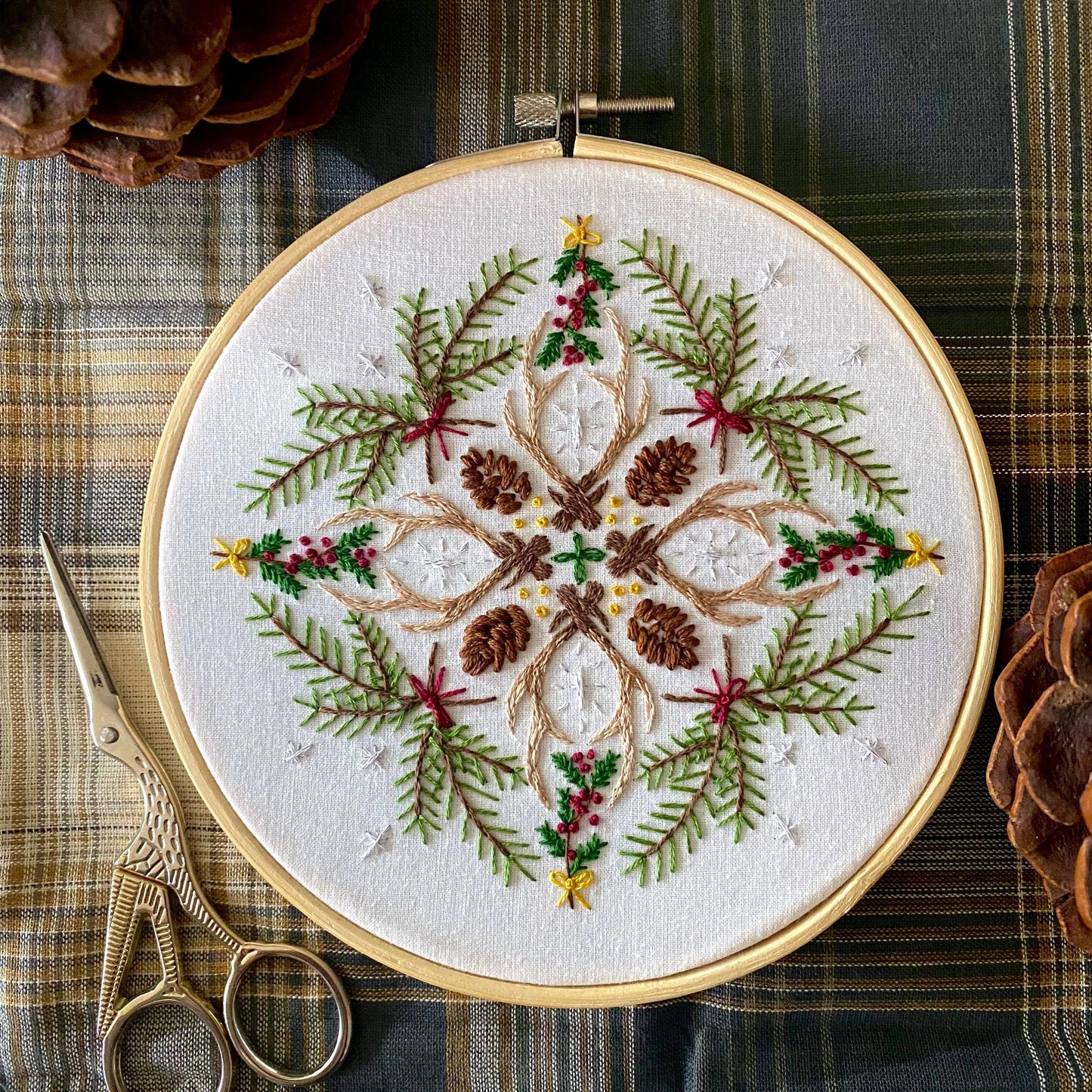 Stitches By Tiff-Woodland Mandala Embroidery Kit-embroidery kit-gather here online