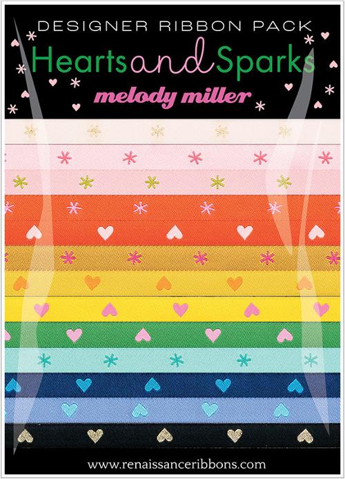Designer Ribbon Pack - Hearts & Sparks