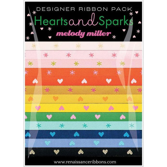 Ruby Star Society-Designer Ribbon Pack - Hearts & Sparks-trim-gather here online