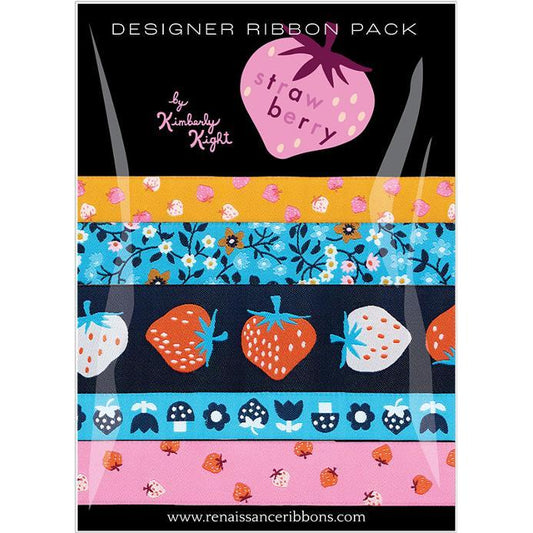 Ruby Star Society-Designer Ribbon Pack - Strawberry-trim-gather here online