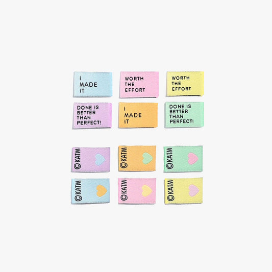 Kylie and The Machine-Mighty Minis Woven Sew-In Labels-sewing notion-gather here online