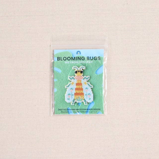 Benzie Design-Blooming Bugs Bee Cross Stitch Kit-xstitch kit-gather here online