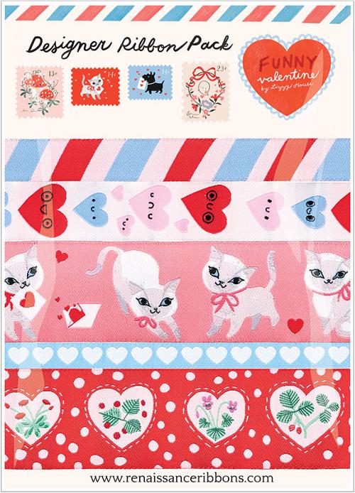 Designer Ribbon Pack - Funny Valentine