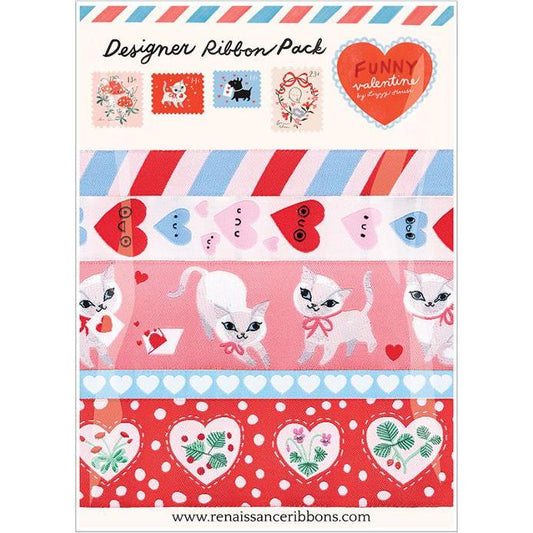Ruby Star Society-Designer Ribbon Pack - Funny Valentine-trim-gather here online