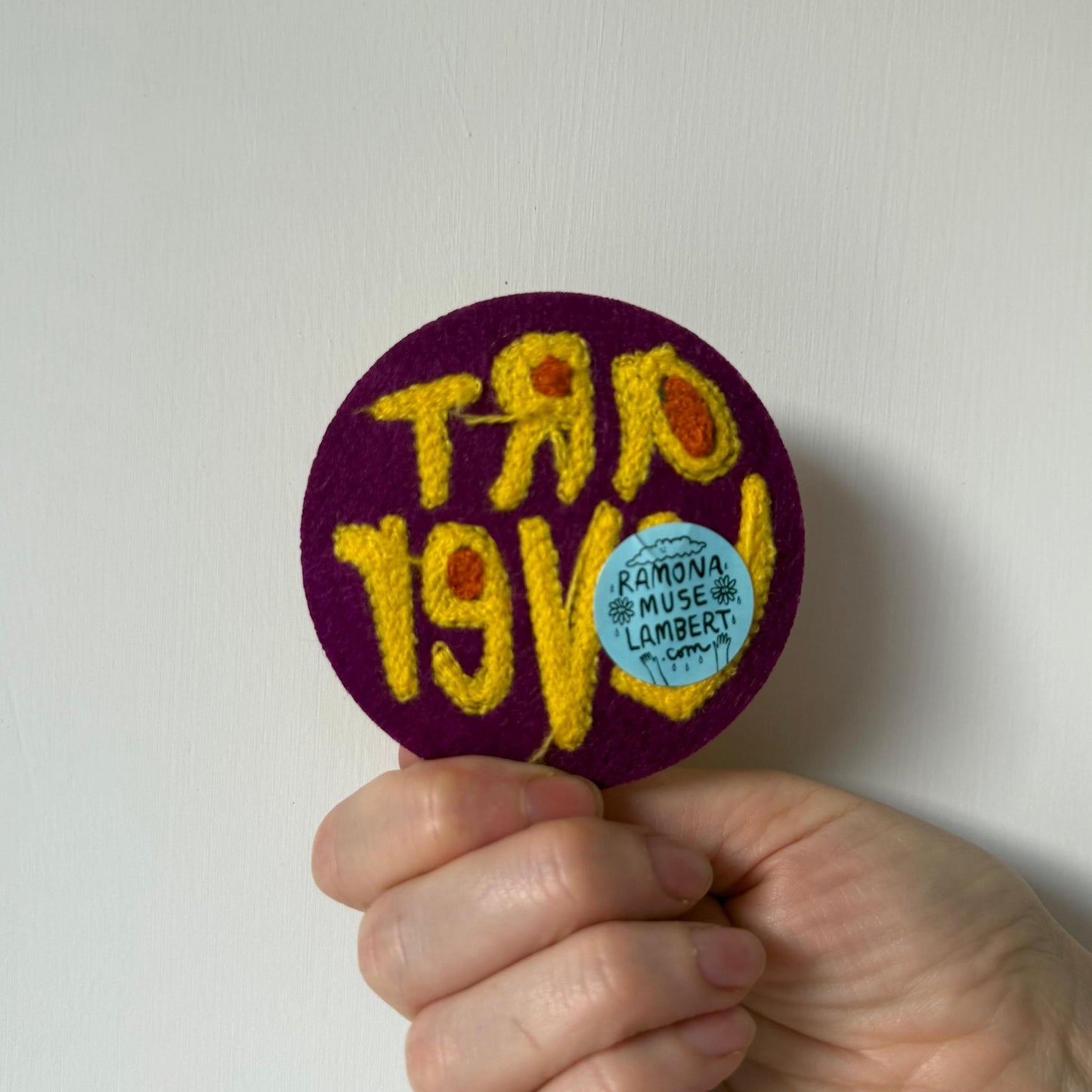 Ramona Muse Lambert-Art Lover Chenille Sew-On Patch-patches + pins-gather here online