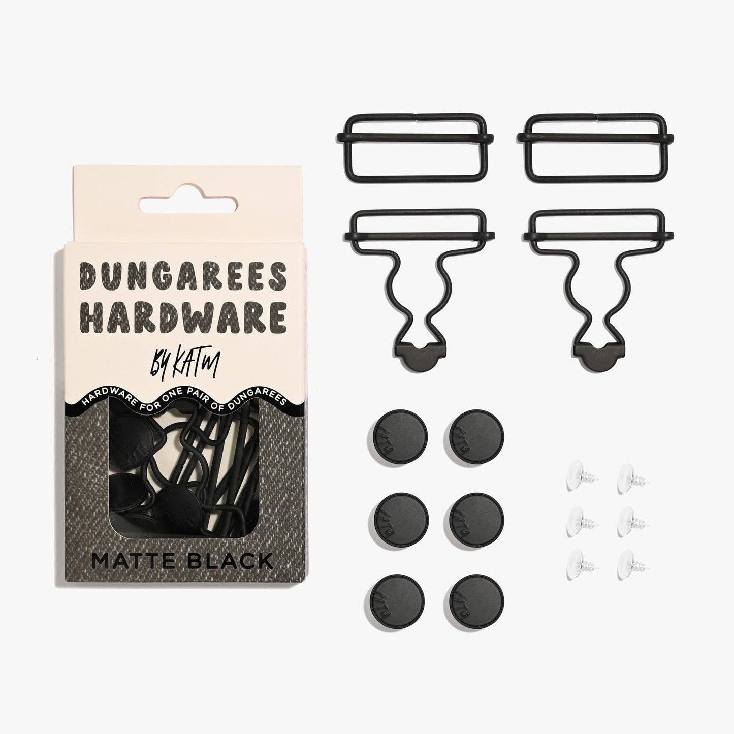 Kylie and The Machine-Dungarees Hardware Kit - Matte Black-hardware kit-gather here online