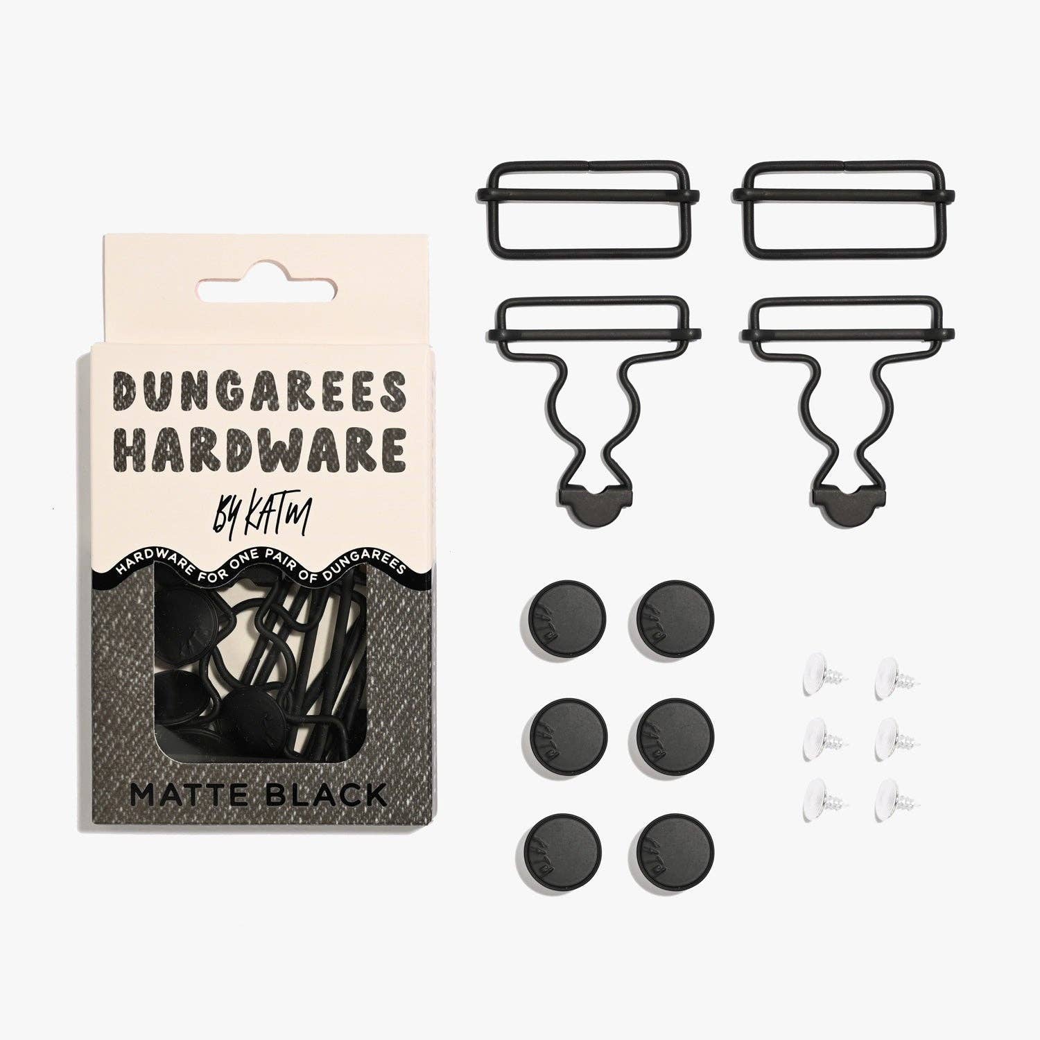 Kylie and The Machine-Dungarees Hardware Kit - Matte Black-hardware kit-gather here online