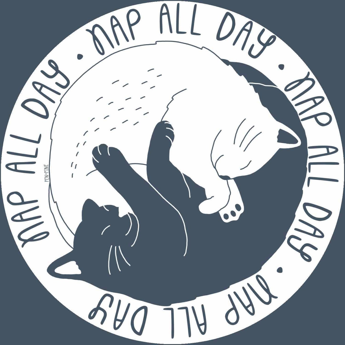 Pen+Pine-Cat Nap Sticker-sticker-gather here online