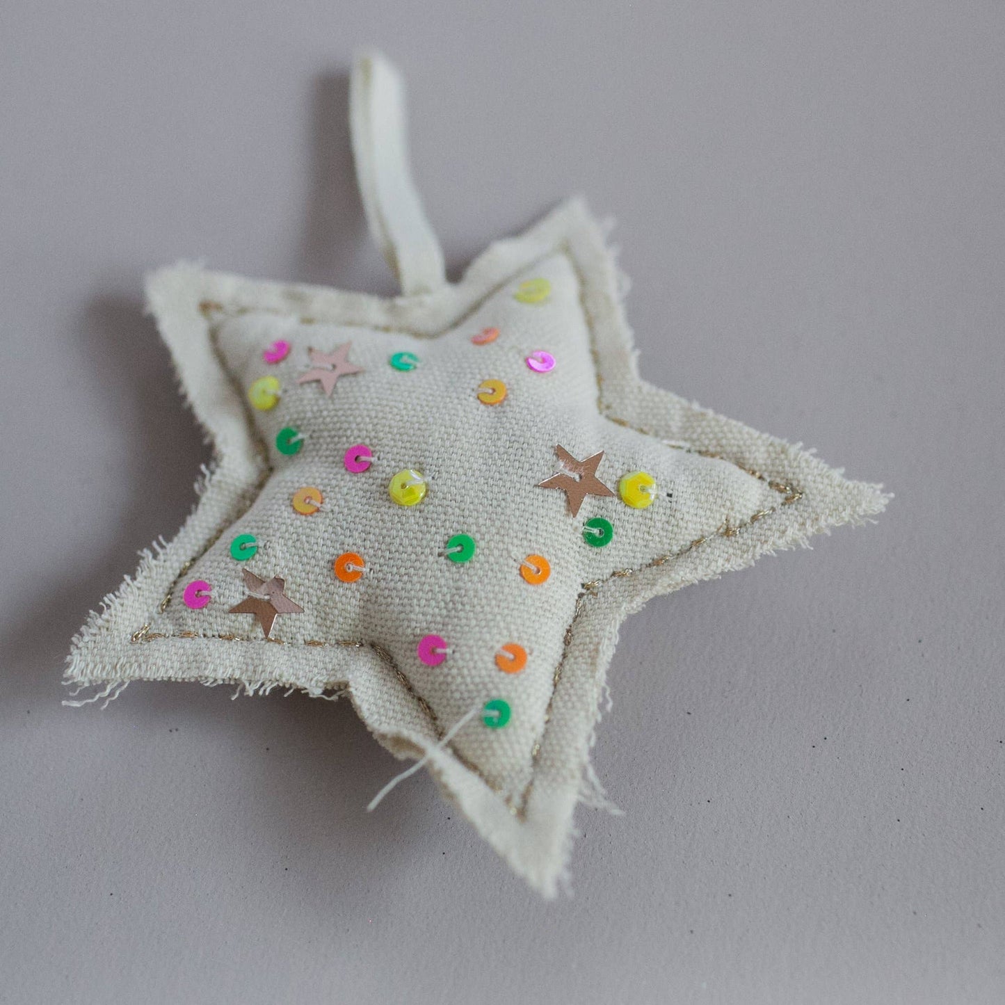 Skippy Cotton-Neon Confetti Star - Lavender Sachet Ornament-garment care-gather here online