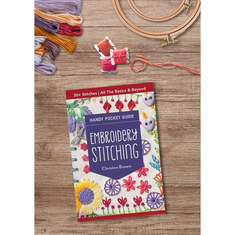 C & T Publishing-Embroidery Stitching Handy Pocket Guide-book-gather here online