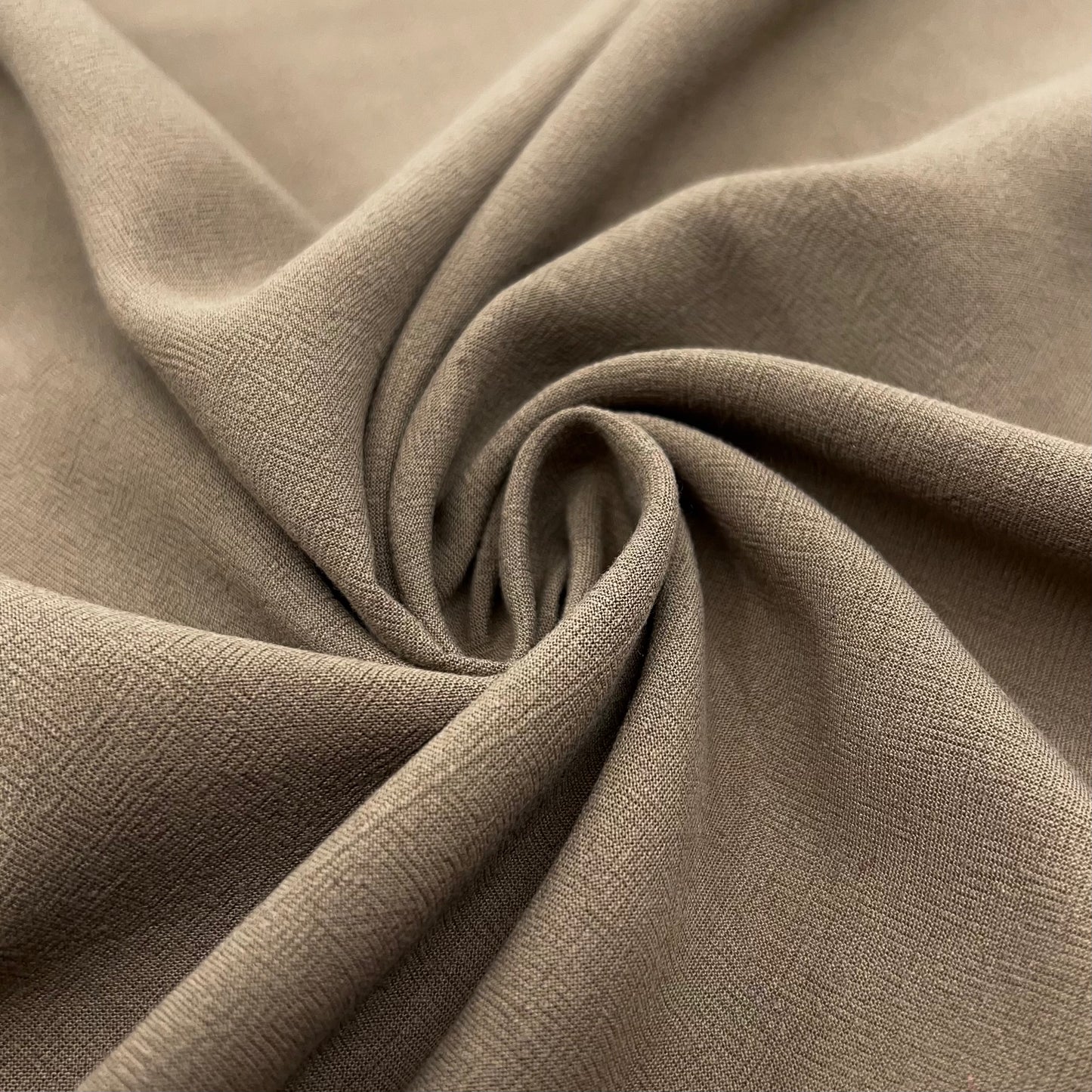 Dune Washed Linen Rayon - Earthy Brown