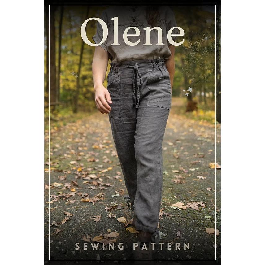 Charlie Darwin Textiles-Olene Pants Pattern-sewing pattern-gather here online