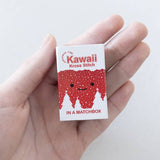 Marvling Bros-Kawaii Christmas Pudding Mini Cross Stitch Kit in a Matchbox-xstitch kit-gather here online