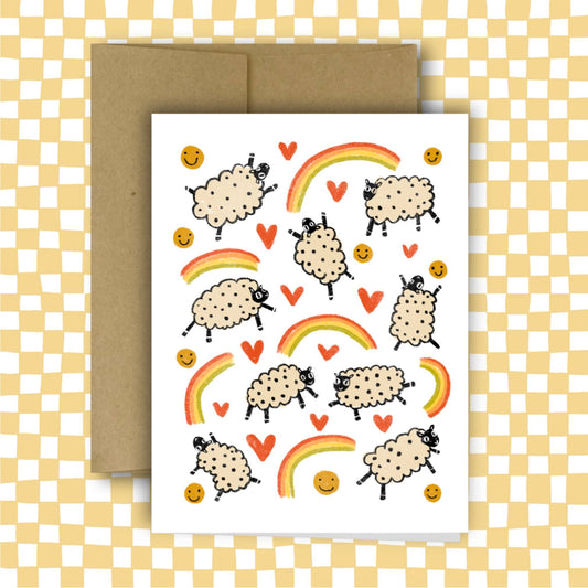 RANI BAN CO-Sheep Magic Greeting Card-greeting card-gather here online