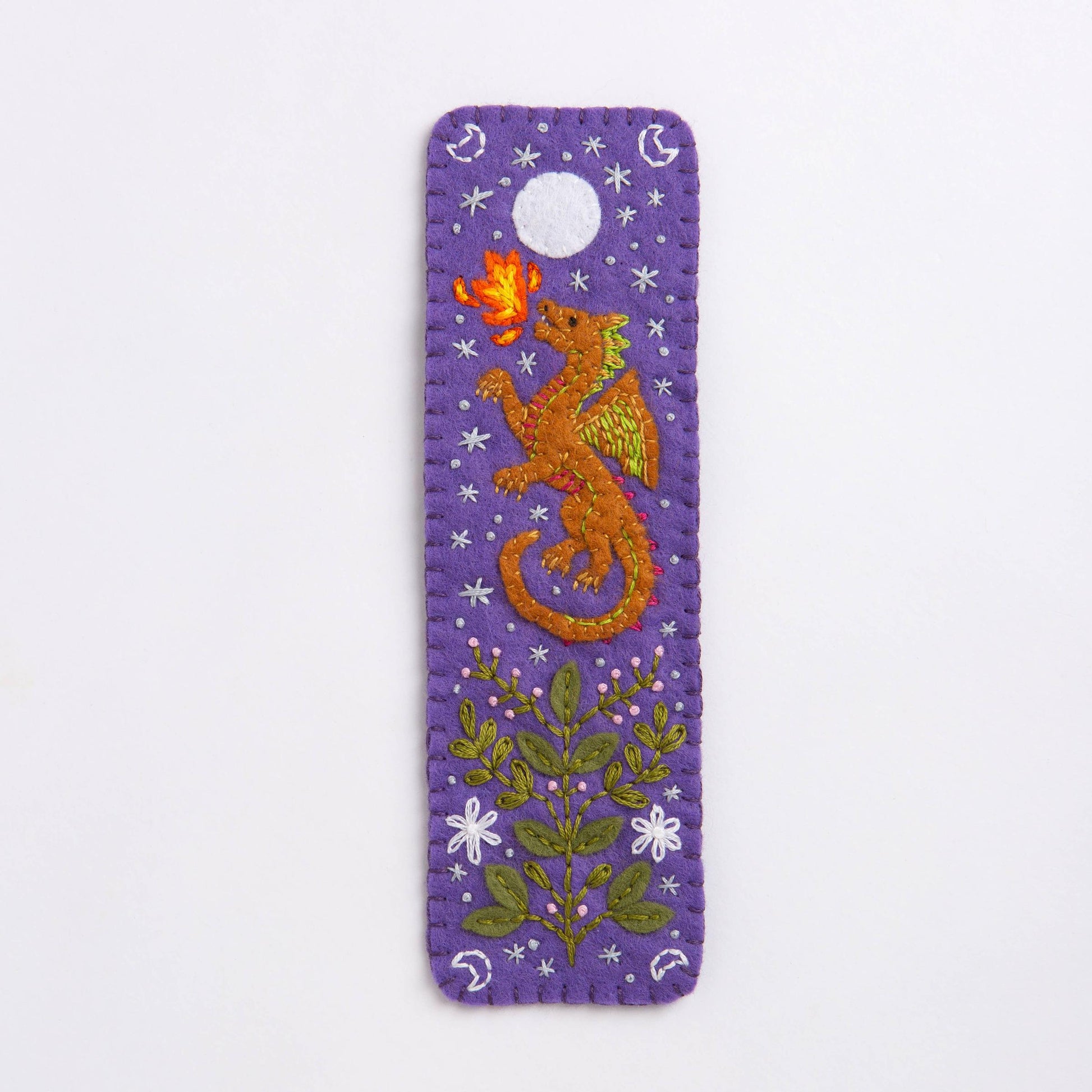 Hawthorn Handmade-Dragon Bookmark Felt Craft Kit-embroidery kit-gather here online