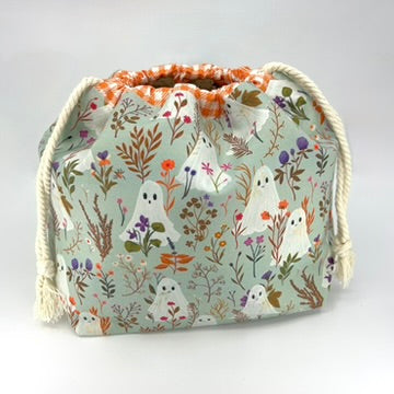 Denise Snow Williams-One of a Kind Spooky Project Bags - October 2026-craft organizer-Large - Ghostly Garden w/ Int Zip Pocket-gather here online