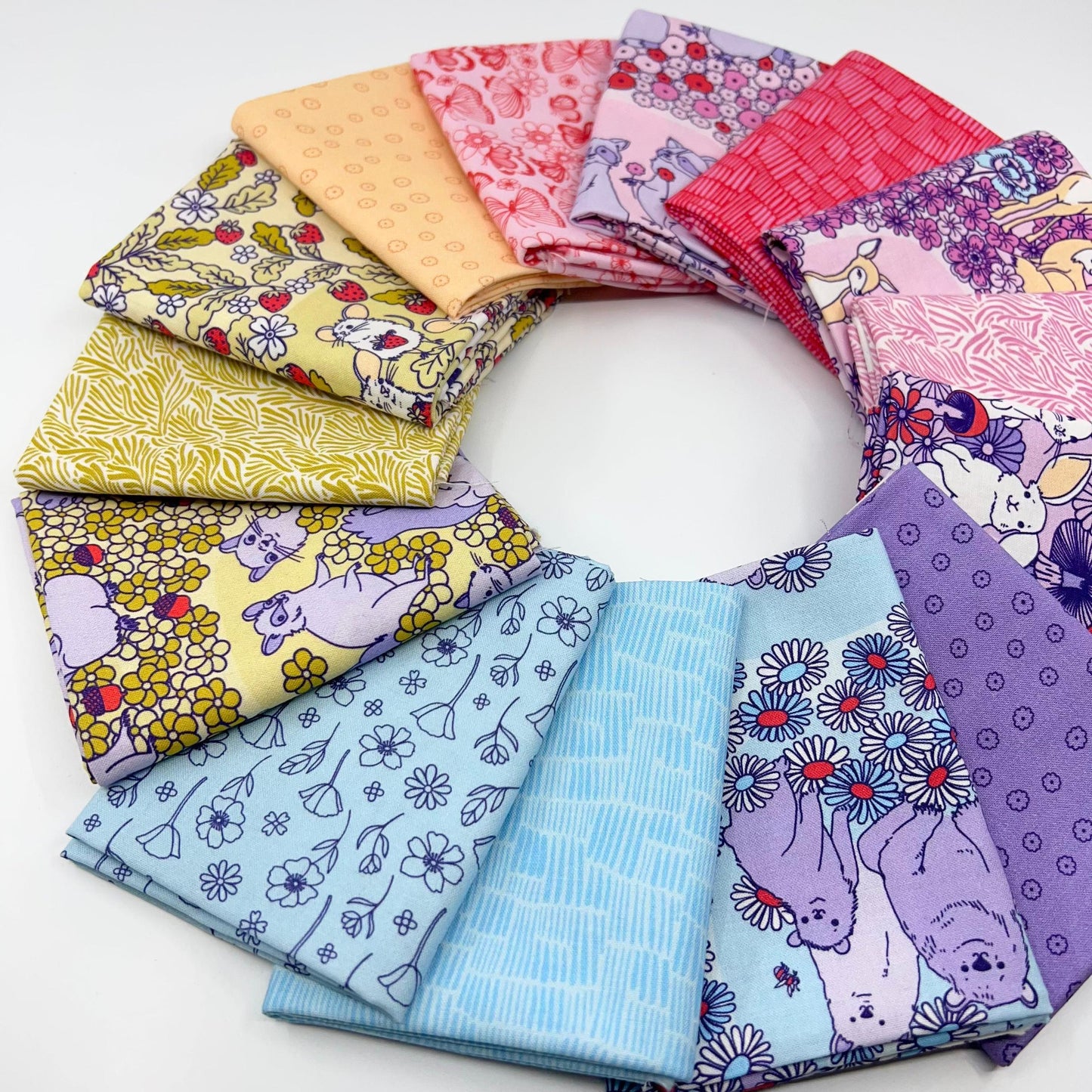 Cloud9-Fat Quarter Bundle of Forest Friends (14 Pieces)-fat quarters-gather here online