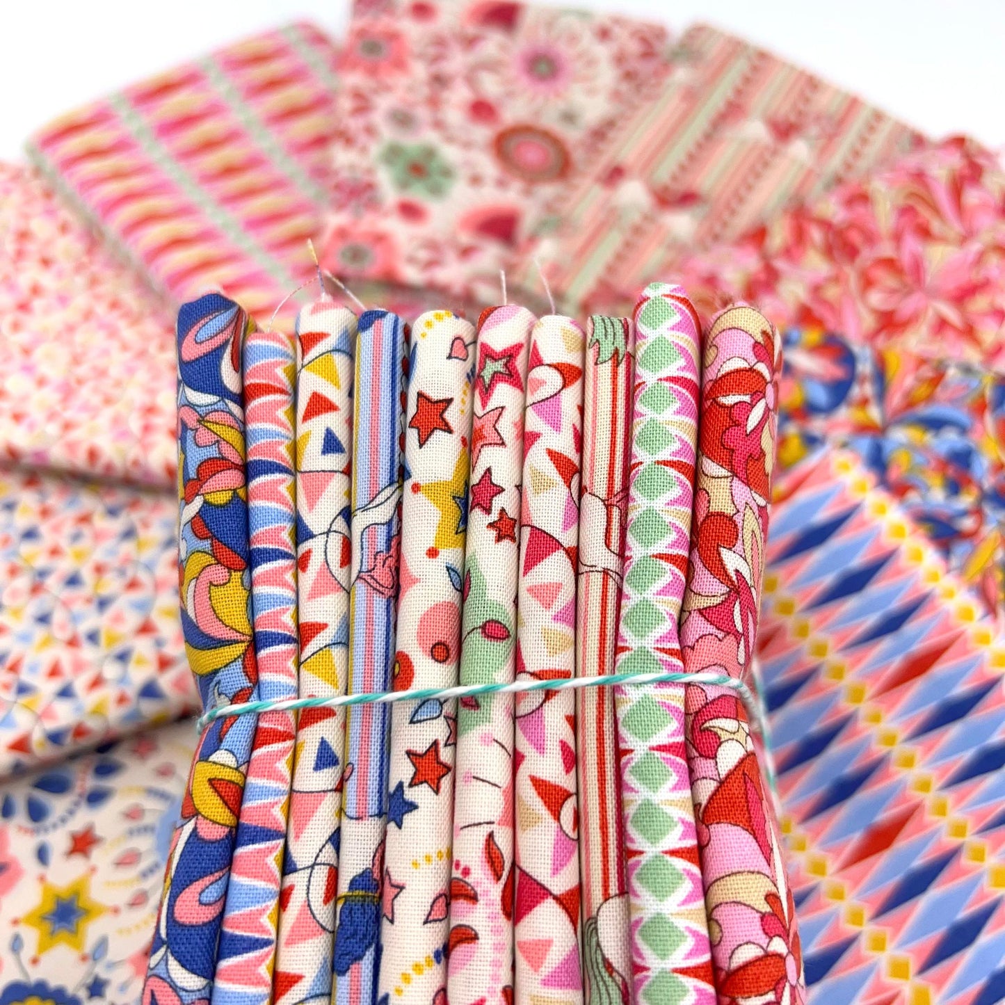 Liberty Fabrics-Fat Quarter Bundle of Summer Fair (10 Pieces)-fat quarters-gather here online