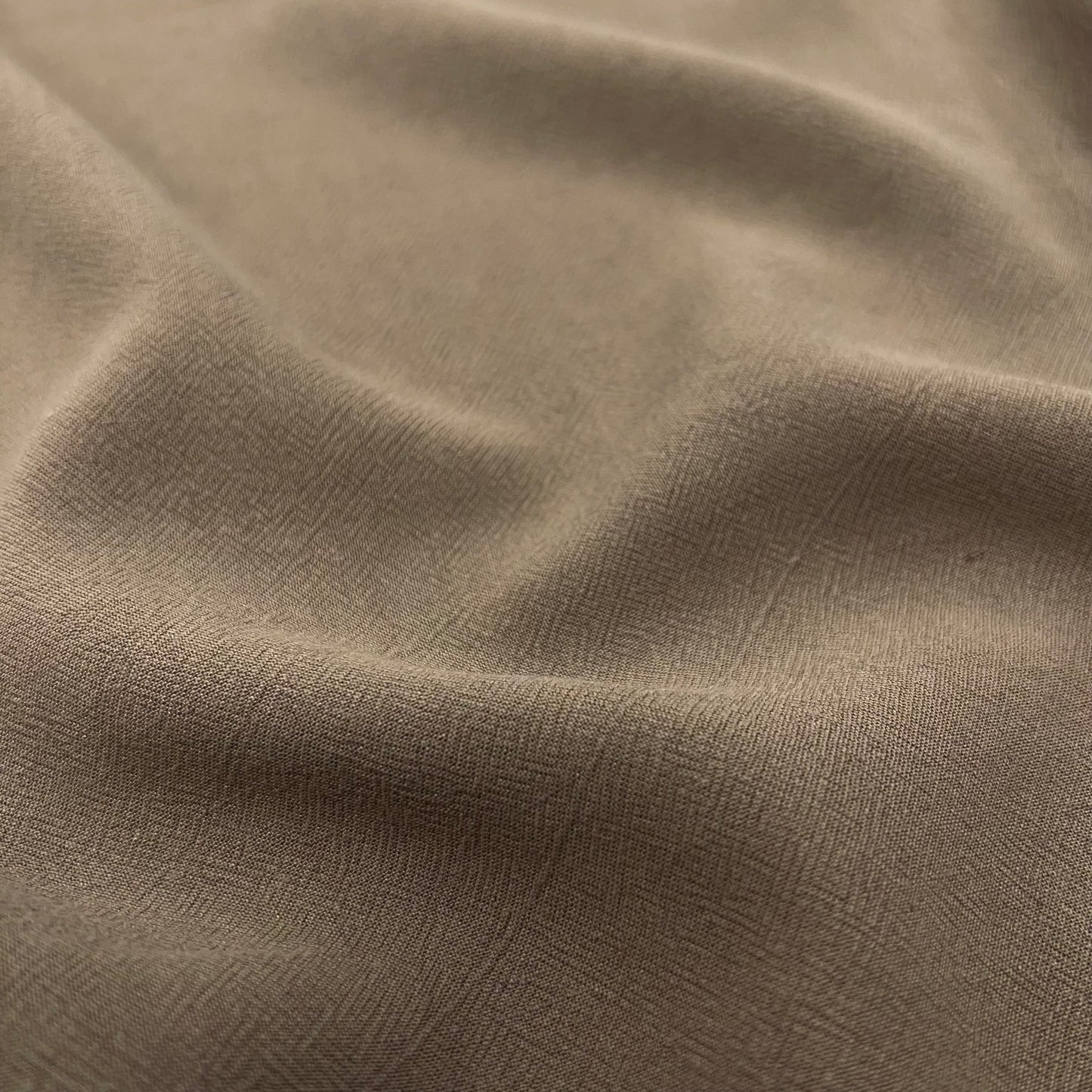 Dune Washed Linen Rayon - Earthy Brown