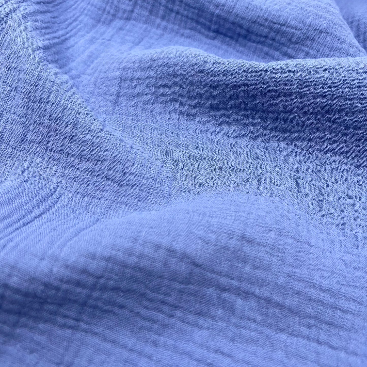 Cotton Gauze Solid - Steel Blue