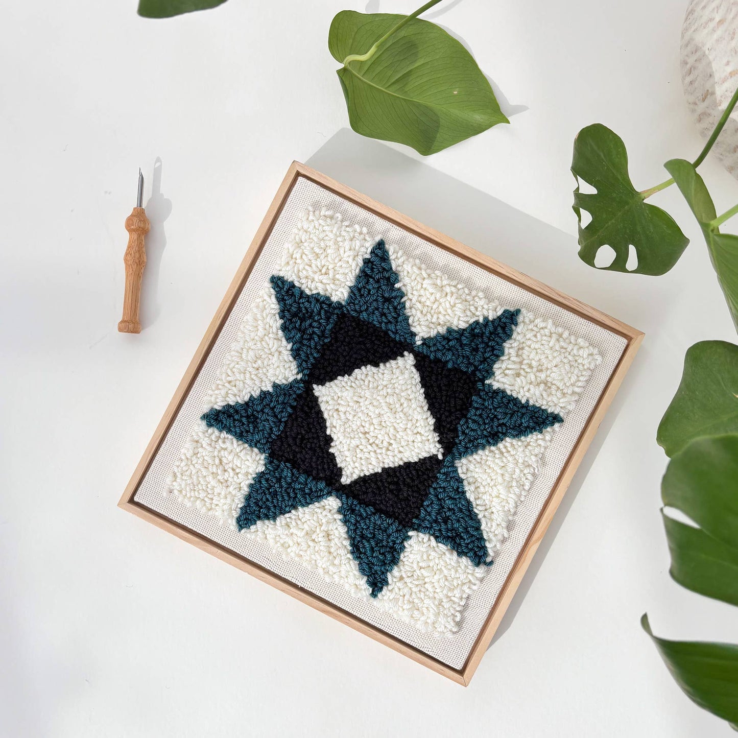 The Urban Acres-Quilt Star Punch Needle Kit-craft kit-gather here online