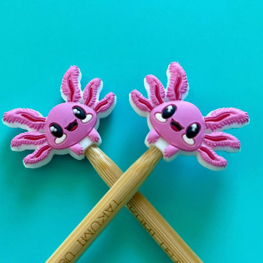 Comma Craft Co-Axolotl Knitting Needle Point Protectors-knitting notion-gather here online