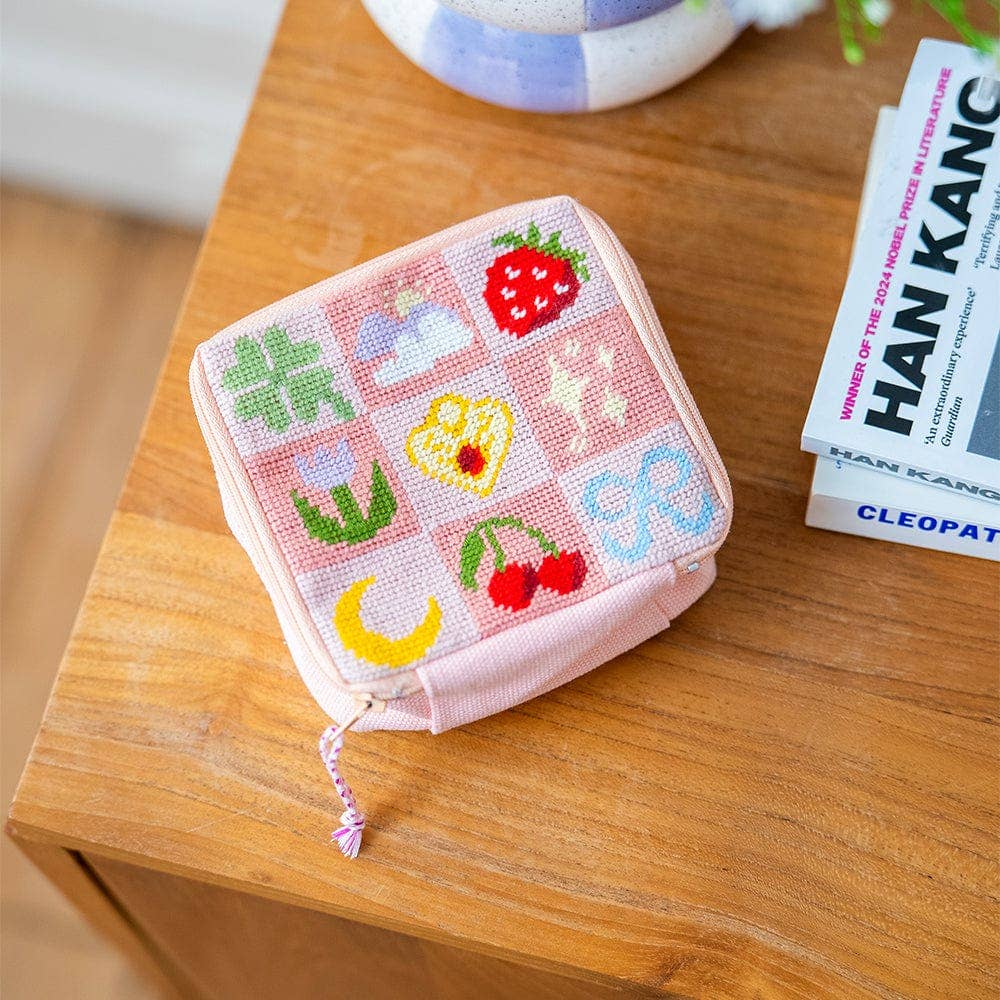 Craft Club-Good Luck Charms - Needlepoint Pouch Kit-craft kit-gather here online