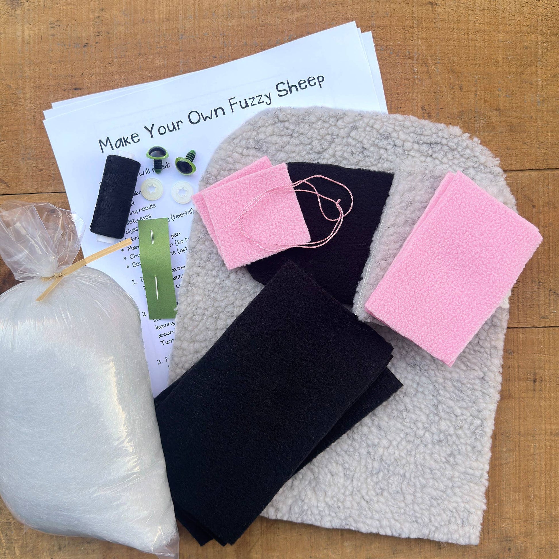 Mr. Sogs-Fuzzy Sheep DIY Plush Sewing Kit-sewing kit-gather here online