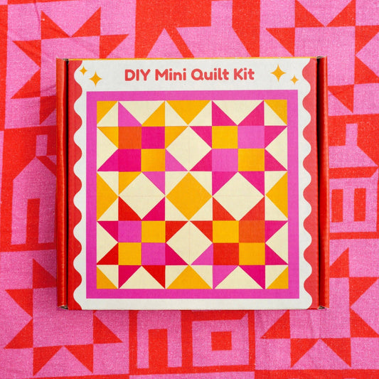 With Love by Kristy-Mini Quilt Kit - Pink-sewing kit-gather here online