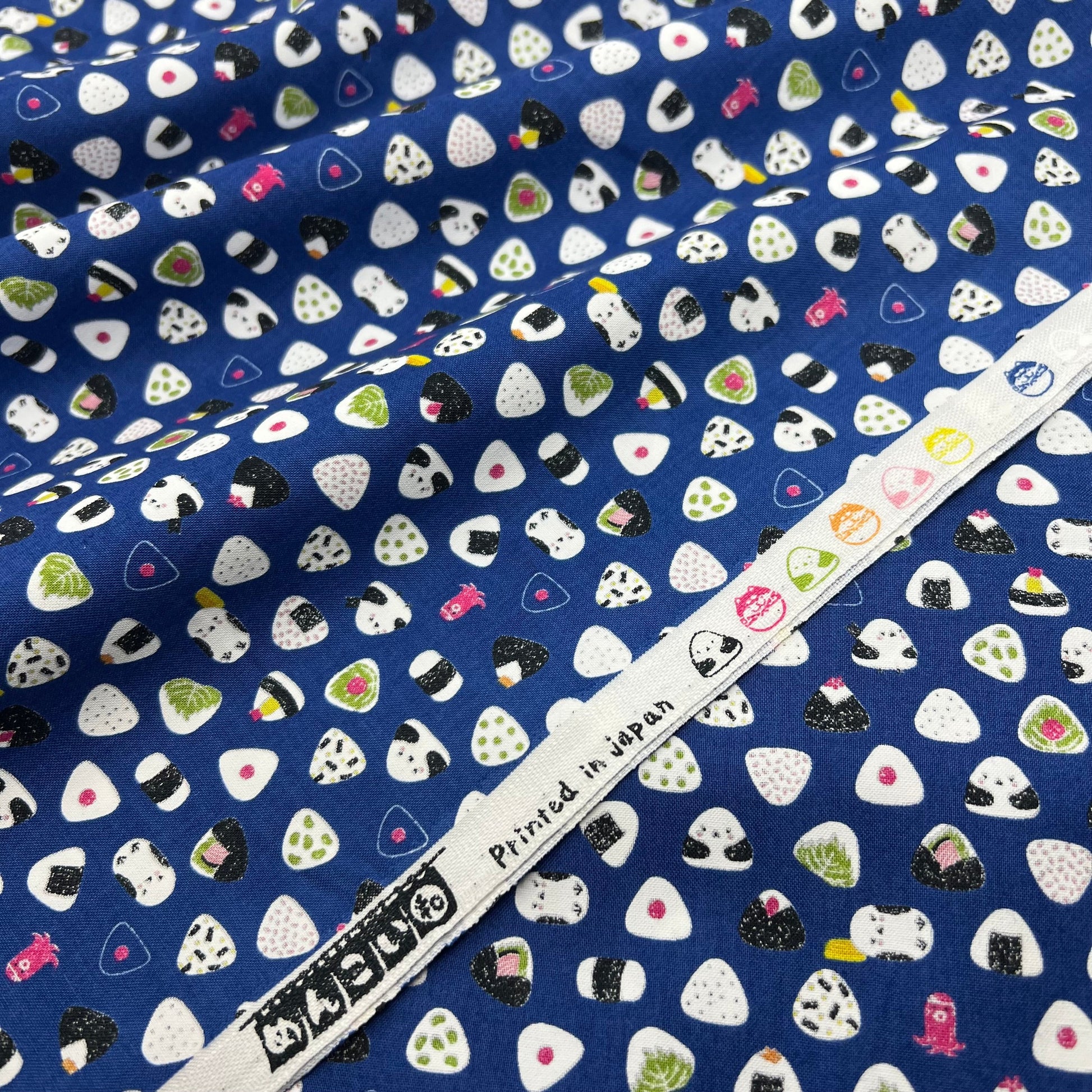 Westex-Onigiri Birds on Cotton Sheeting-fabric-gather here online