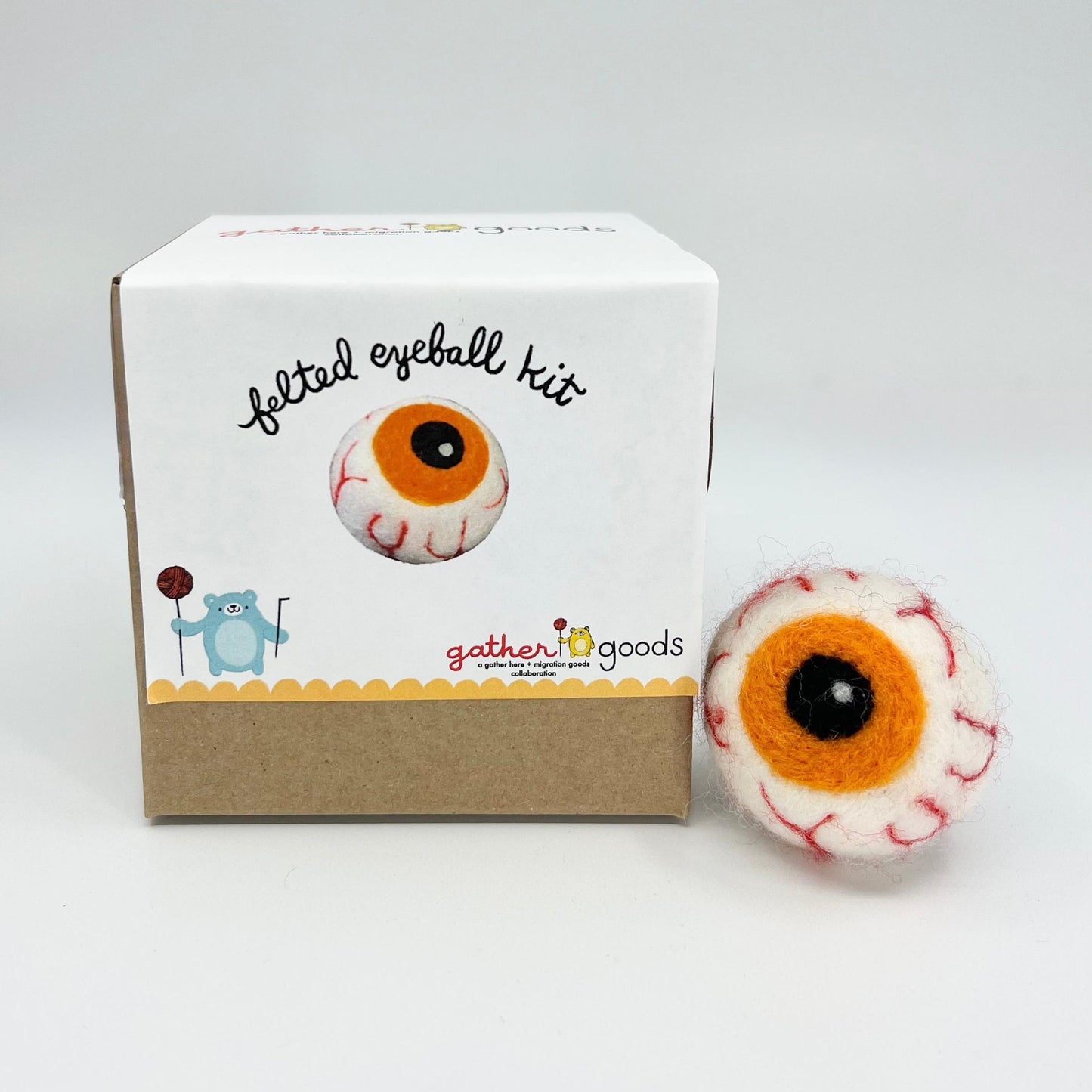 gather goods-Eyeball - Basic Needle Felting Kit-craft kit-gather here online