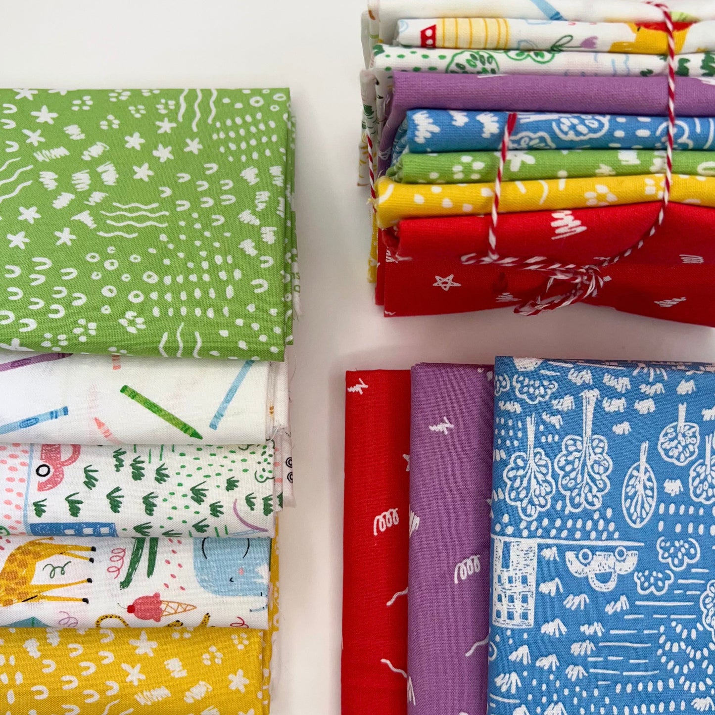 Riley Blake Designs-Fat Quarter Bundle of Crayola (8 Pieces)-fat quarters-gather here online